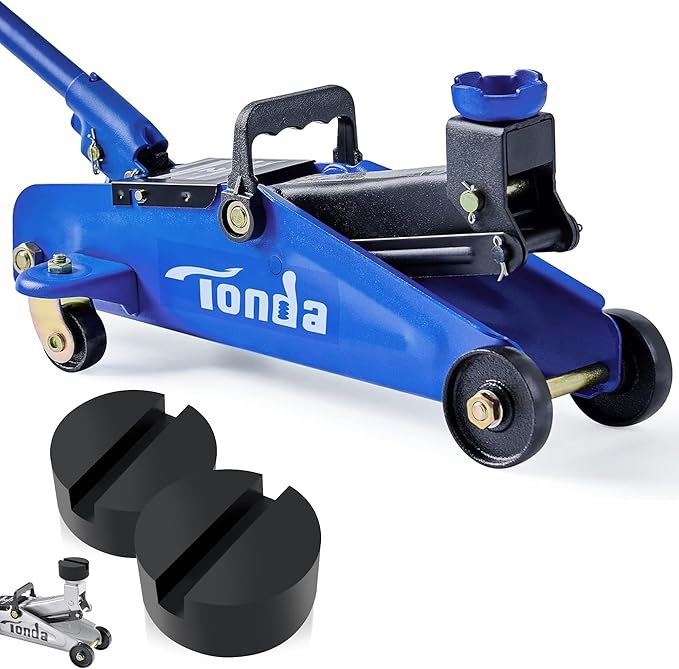TONDA Floor Jack with Floor Jack Rubber Pad 2 Pack