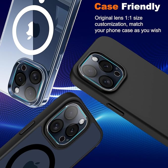 WHPXJY for Camera Lens Protector for iPhone 15 Pro /15 Pro Max Ultra HD