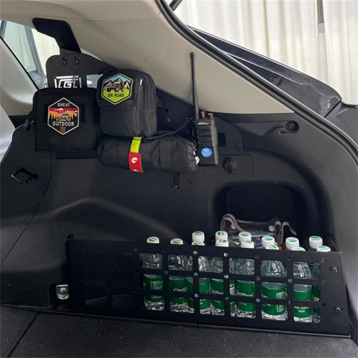 HIGH FLYING 2019-2025 for Toyota RAV4 Car Accessories Molle Panels Storage Modular System Trunk Shelf Organizer Interior Rear Cargo Racks (Panels+Storage Box)