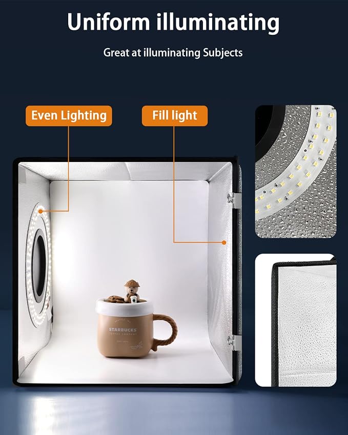 DUCLUS Light Box Photography, Portable Lightbox