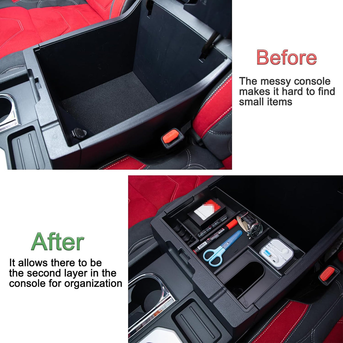 JDMCAR Center Console Organizer for Toyota Tundra 2007-2021 Accessories