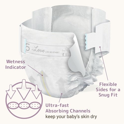 Bambo Nature Eco-Friendly Baby Diapers - Size 5 (27-40 Lbs) | 25 Count Pack
