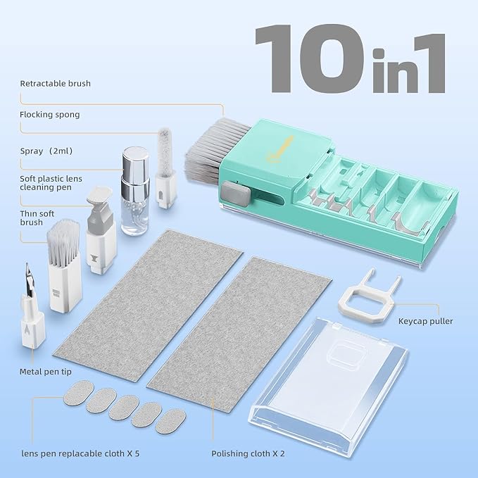 Tassmpitor Laptop Cleaning Kit, All in 1 Keyboard Cleaning kit