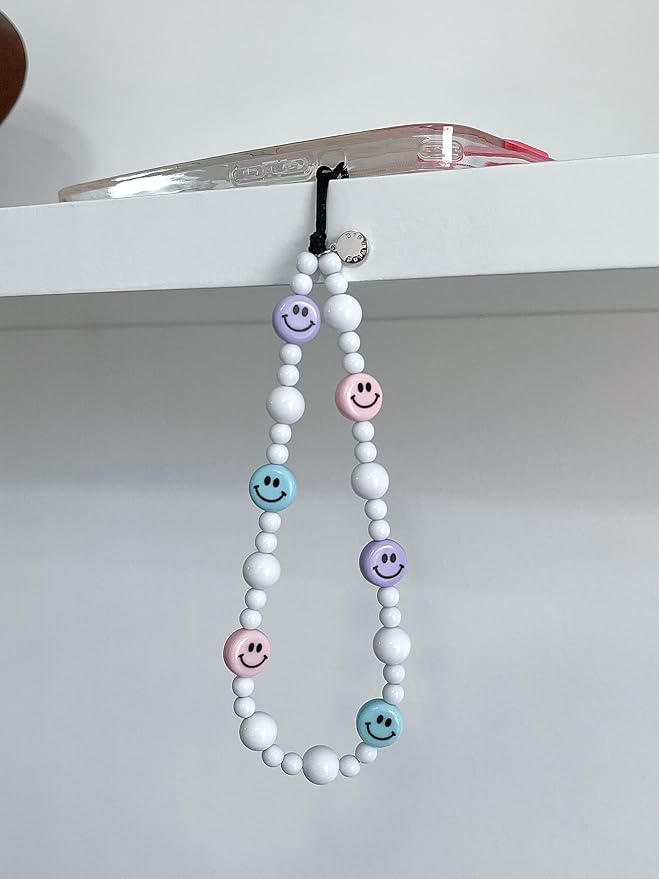 Drawwind Phone Charm Beaded Wristlet Strap Universal Cell Phone Lanyard Cute