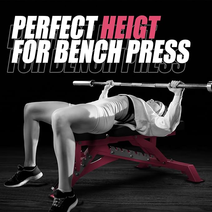 RITFIT Adjustable Weight Bench with Multiple Back Positions for Full Body Workouts, Incline, Decline, and Flat Settings for Home Gym Strength Training, 1300LB Capacity