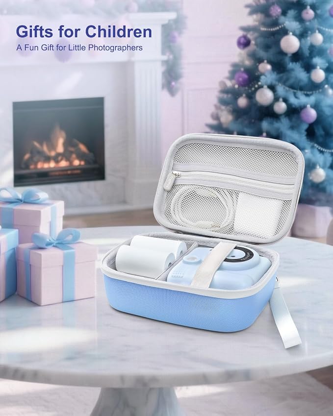 Kids Instant Print Camera Case, Shockproof Storage Bag Compatible
