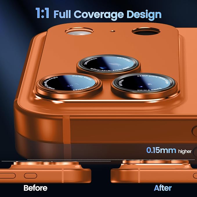 CACOE Camera Lens Protector for iPhone 17 Pro Max