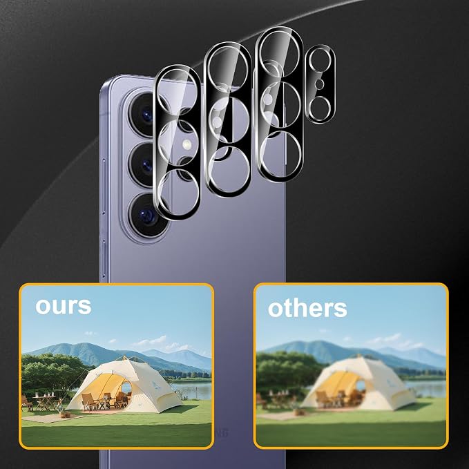 3 Pack Camera Lens Protector for Samsung Galaxy S26 Ultra, Tempered Glass