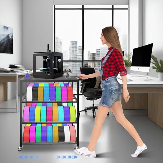 3D Printer Stand with Filament Storage Rack