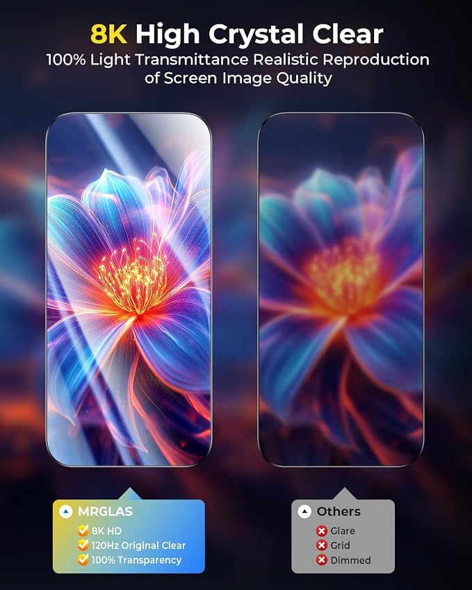 MRGLAS TOP 9H+ Glass 2+2 Packs for iPhone Air Screen Protector