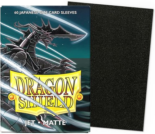 Dragon Shield | Matte Card Sleeves - 60 Count Smooth & Durable TCG Protection | Jet Color