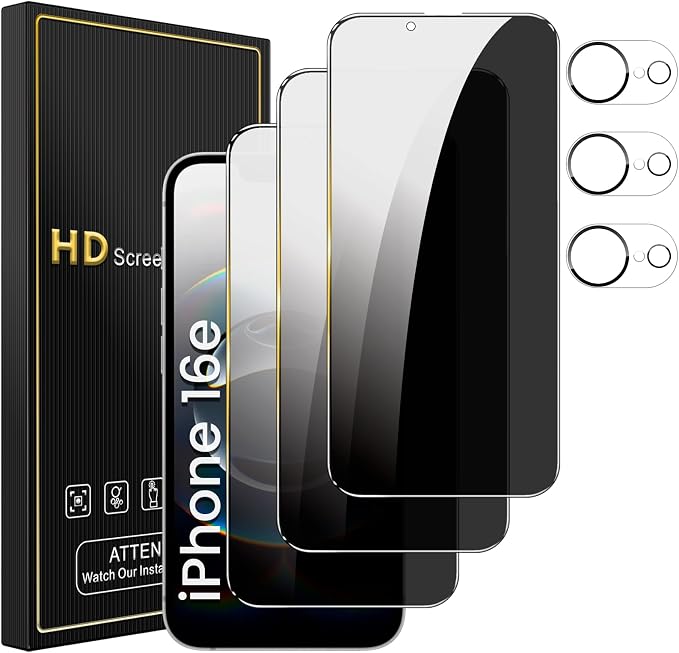 Romkasi 3 Pack Privacy Screen Protector
