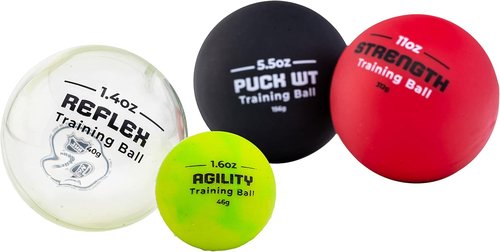 Franklin Sports NHL Hockey Stick Handling Balls - Weighted Mini Training Aids for Speed & Skill Practice