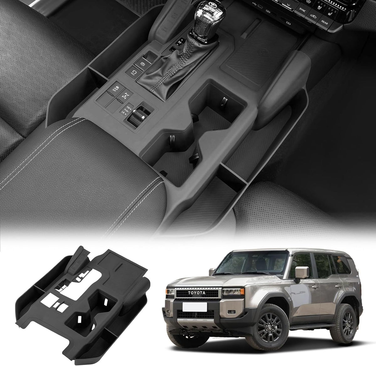 Silicone for Land Cruiser&2024-2025Toyota Prado Central Control Panel Trim