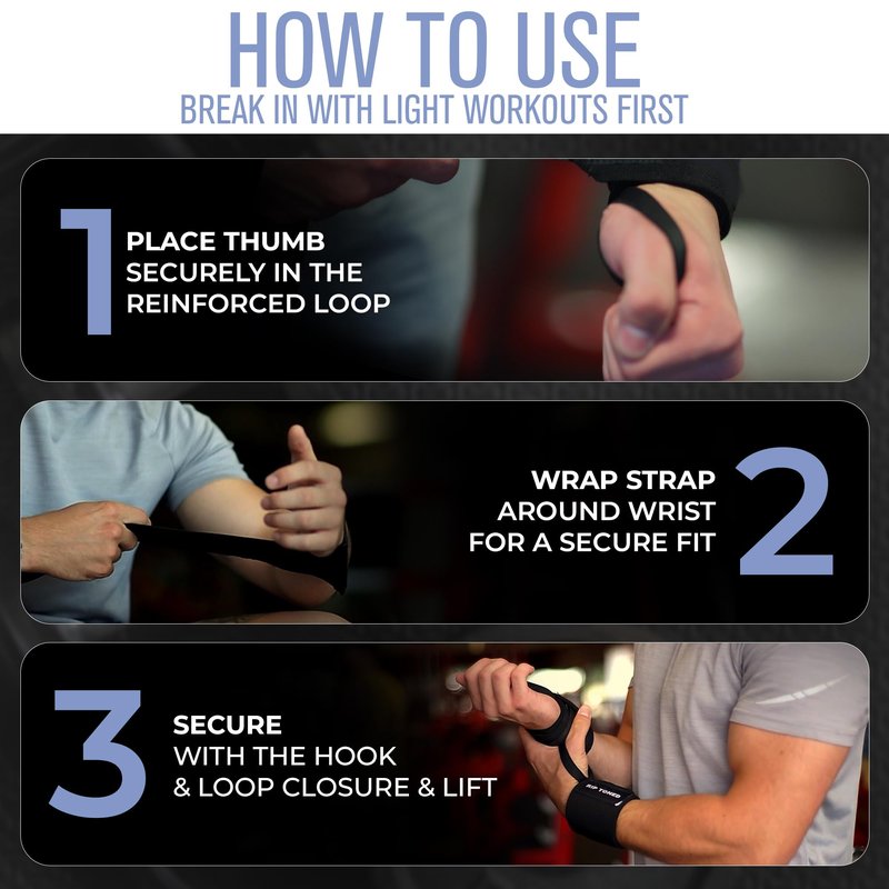 Rip Toned Wrist Wraps for Weightlifting – USPA & USAPL Approved 18" Wrist Straps for Powerlifting – Adjustable, Durable Gym Wraps with Thumb Loop – Quality Support for Men & Women – Red Flex