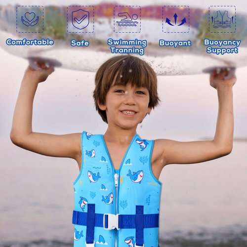 DOOHALO Toddler Swim Vest - Kids Swimming Training Vest for Ages 1-8, 20-46 lbs | Safe & Comfortable