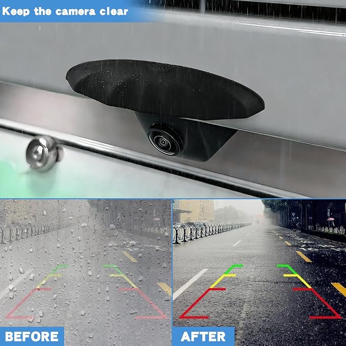 2Pcs Rear View Backup Camera Cover, Universal Car reversing Camera Rain Cover