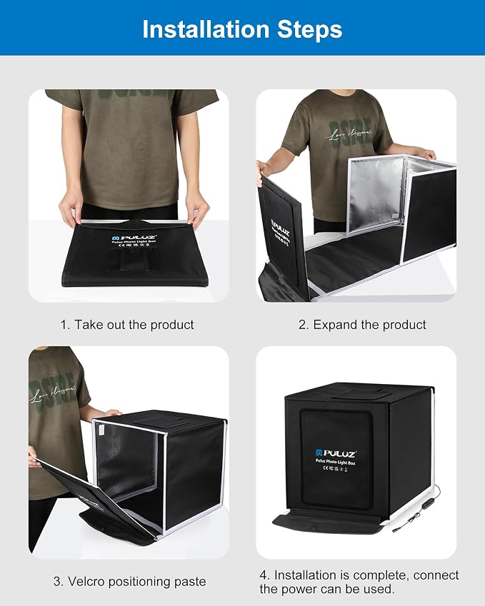 PULUZ Portable Light Box, Upgraded Lightbox