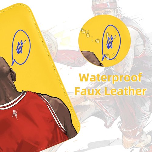 Basketball Sports Card Binder - Portable 4-Pocket Zipper Holder | Waterproof Album for 400 Cards with 50 Removable Sleeves