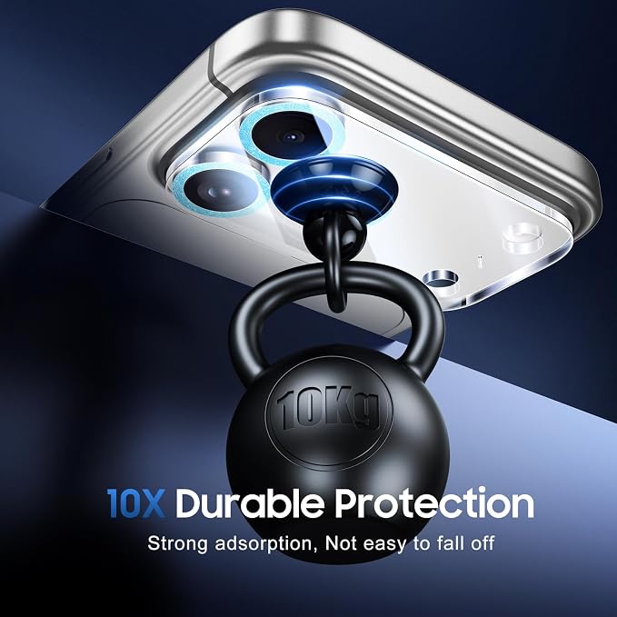 UniqueMe Compatible for 3 Pack iPhone 17 Pro Camera Lens Protector