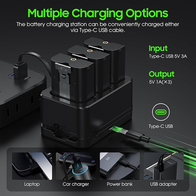 Replacement Battery for Ring Doorbell - 6040mAh Rechargeable Ring Camera Battery