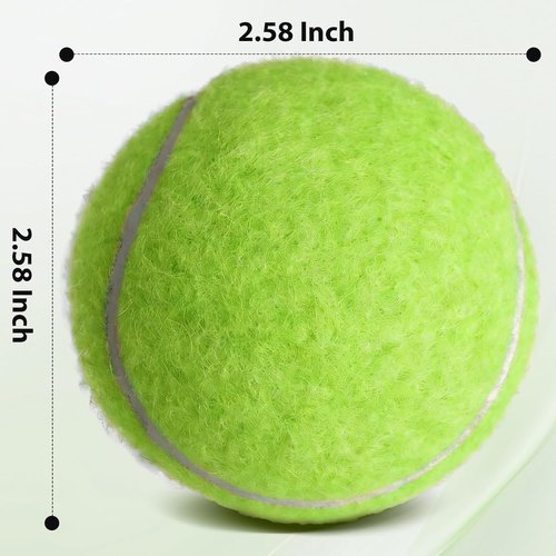 FURWEY Pressureless Tennis Balls - Bulk Pack of 12/24/36/80 with Mesh Bag for Easy Transport | Ideal for Dogs & Beginners