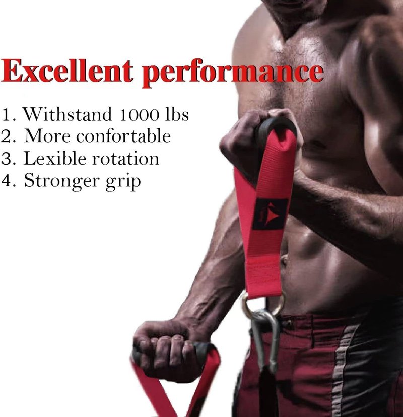 Vigoog Heavy Duty Gym Workout Handles Attachment for Cable Machine,Resistance Band,Pulley System Home Exercise Equipment, Comfortable and Stronger Grip