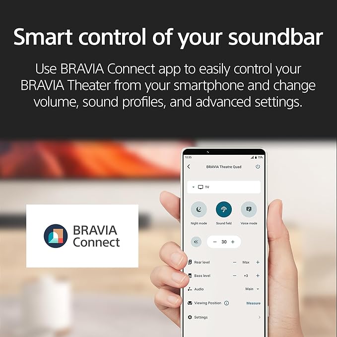 Sony BRAVIA 98-Inch 4K Mini LED Smart TV (K-98XR50, 2025) & BRAVIA Theater Bar 6 3.1.2ch Soundbar with Wireless Subwoofer Bundle
