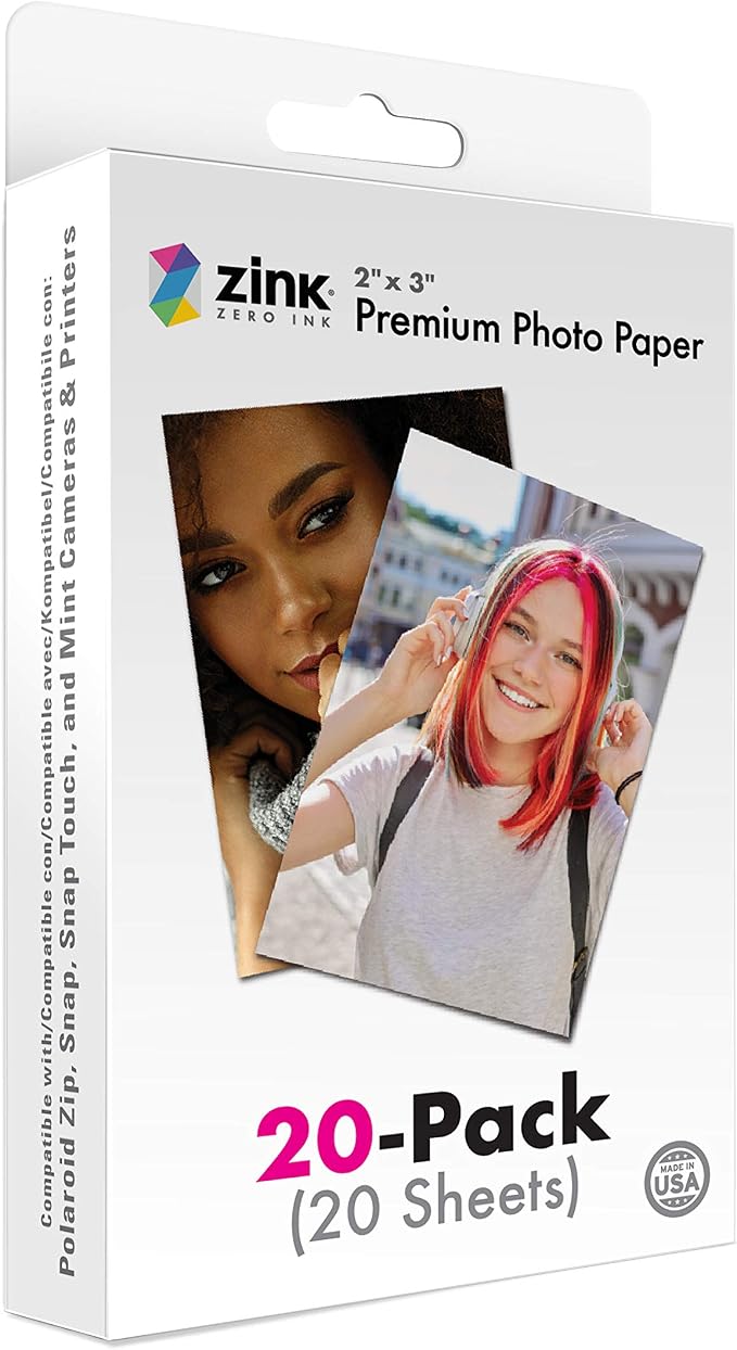 Zink 2"x3" Premium Instant Photo Paper Compatible