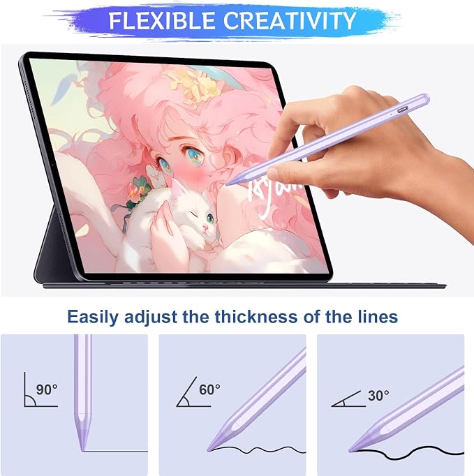Stylus Pen for iPad A16/10th/9th Generation, 10Mins Fast Charge for Apple