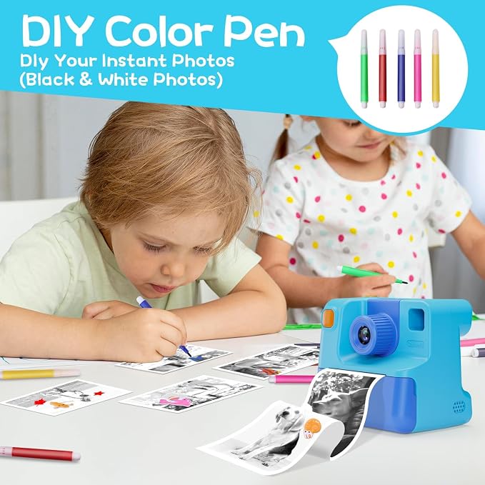 Kids Camera Instant Print, Christmas Birthday Gifts