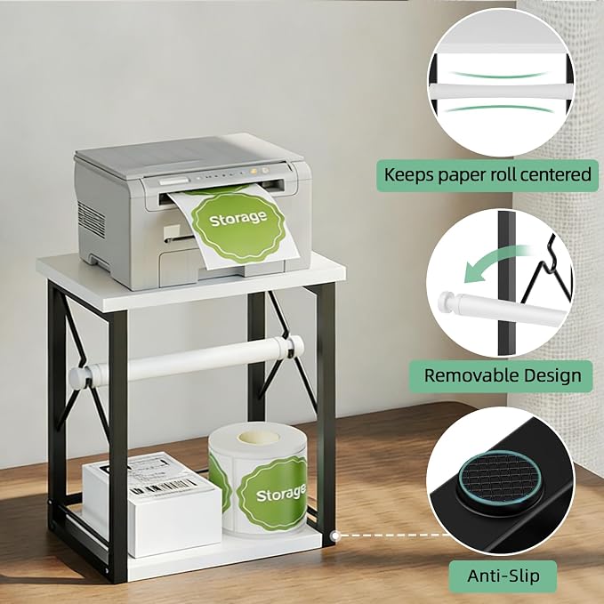 Label Holder for Rolls and Fan-Fold Labels, Shipping Thermal Label Holder