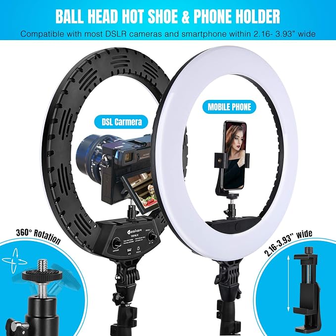 Ring Light 18 Inch LED Ringlight Kit