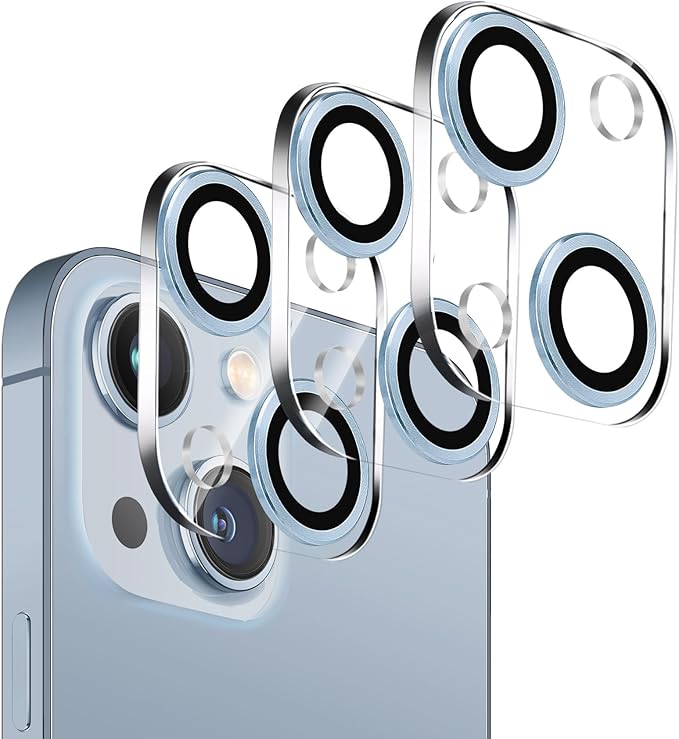 Dengduoduo 3 Pack Tempered Glass Camera Lens Protector