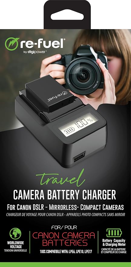 Re-Fuel by DigiPower Travel Charger Compatible