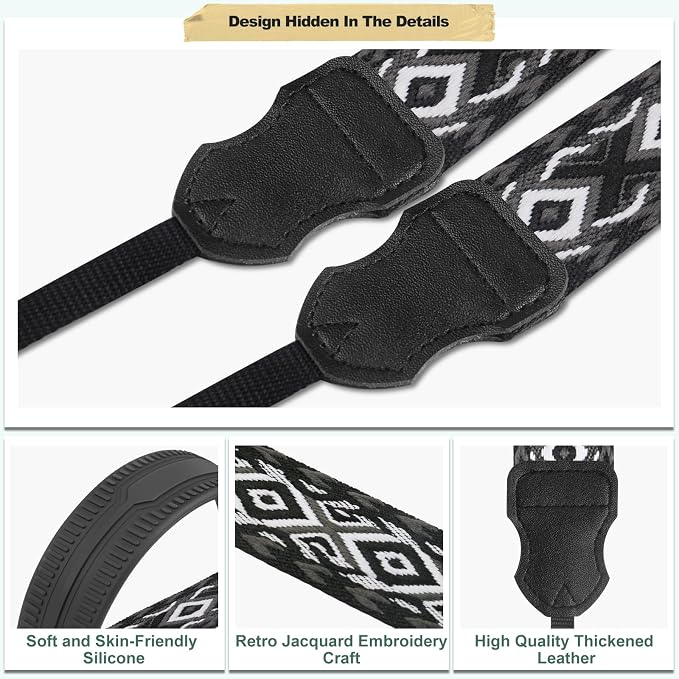 FIEIL Neck Strap Silicone Camera Straps