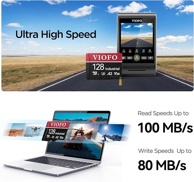 VIOFO 128GB Industrial Grade High Endurance microSDXC Card