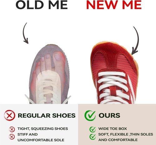 Barefoot Shoes | Minimalist Casual Sneakers for Women & Men - Lightweight, Breathable, Non-Slip Design