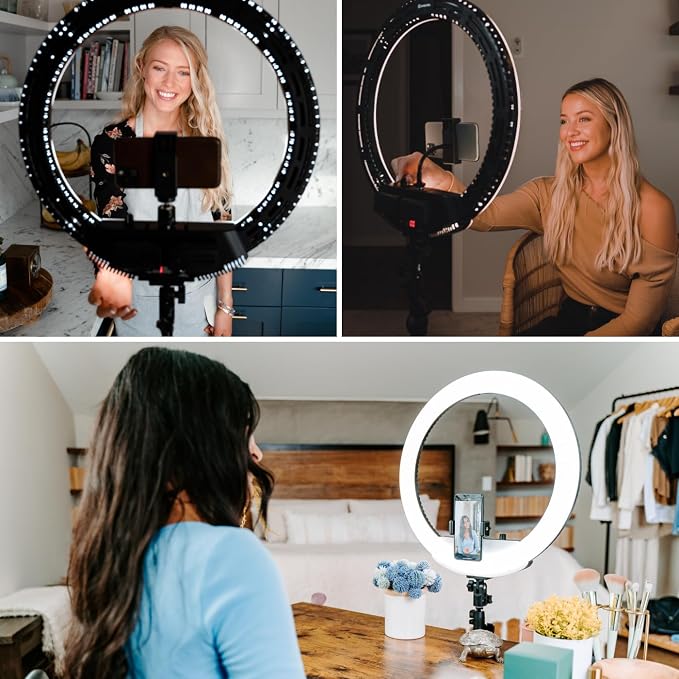 Lume Cube LED Ring Light for Videos, Live Streaming |18” Circle Light