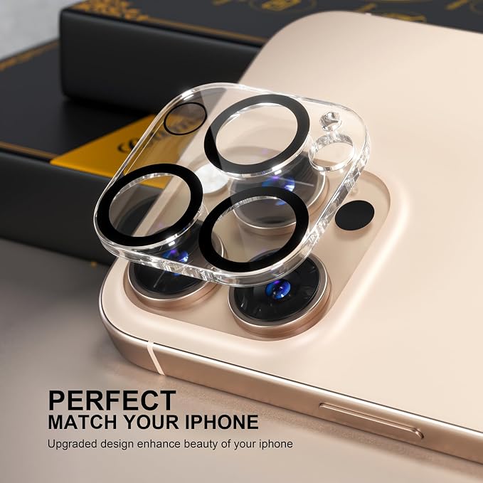 for 6 Pack iPhone 16 Pro/iPhone 16 Pro Max Camera Lens Protector 9H Tempered