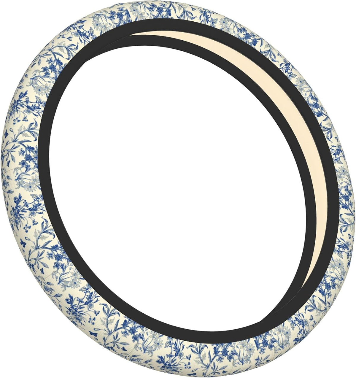 Floral Cute Steering Wheel Cover for Women & Men – Universal 15 Inch Car Accessories, Non-Slip & Stylish Design, Fits Most Cars, SUVs, and Auto