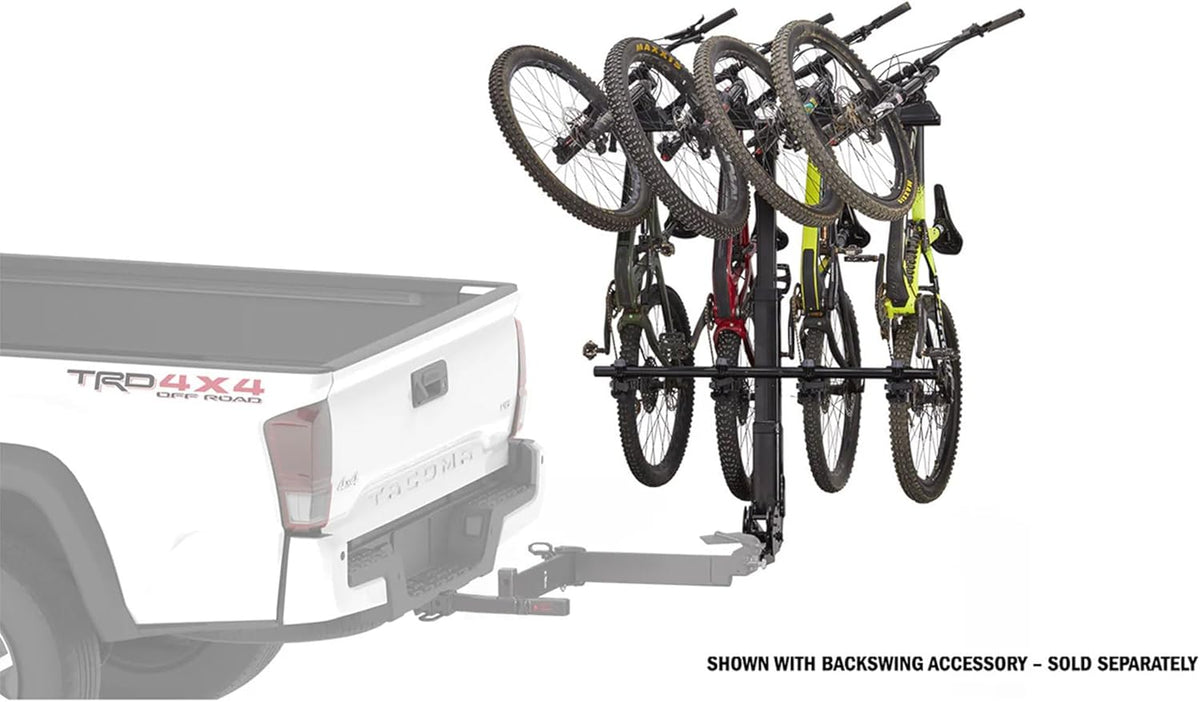 Yakima 4-Bike Vertical Hanging Hitch Mount Carrier - Durable Tilt-Away Steel Bike Rack | Hangover 4