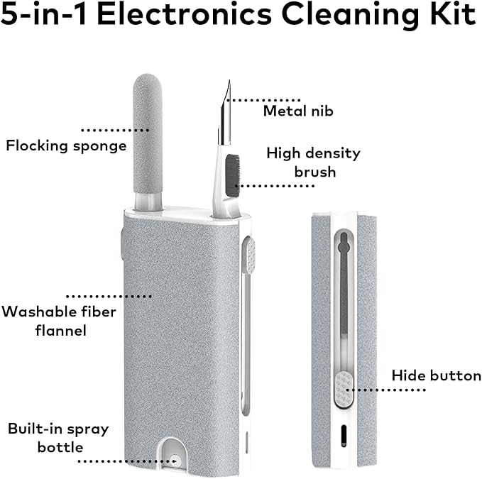 5-in-1 Electronic Cleaner kit- Portable Cleaning kit