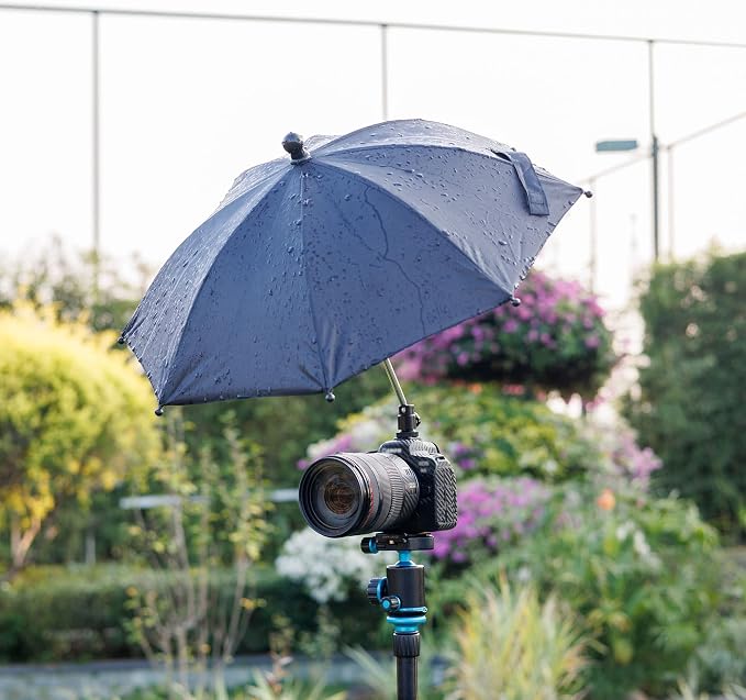 DSLR Mirrorless Camera Hot Shoe Umbrella Rain Cover Protector Sunshade