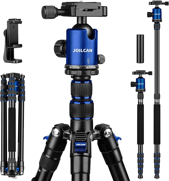 80/85 inches Heavy Duty Tripod for Camera and Phone, DSLR Binoculars Spotting