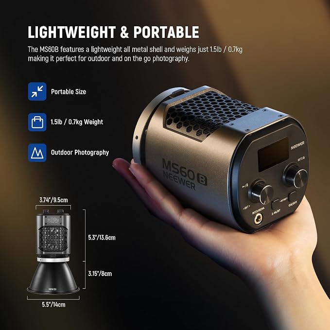 NEEWER MS60B 65W COB LED Video Light