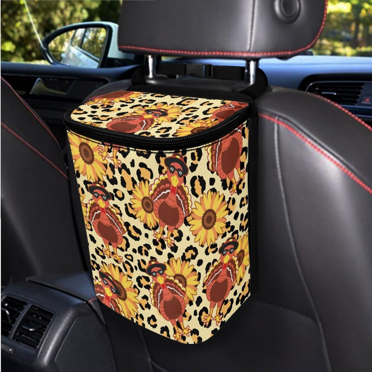 1.2 Gallon Odor-Free Zipper Hanging Car Garbage Bag