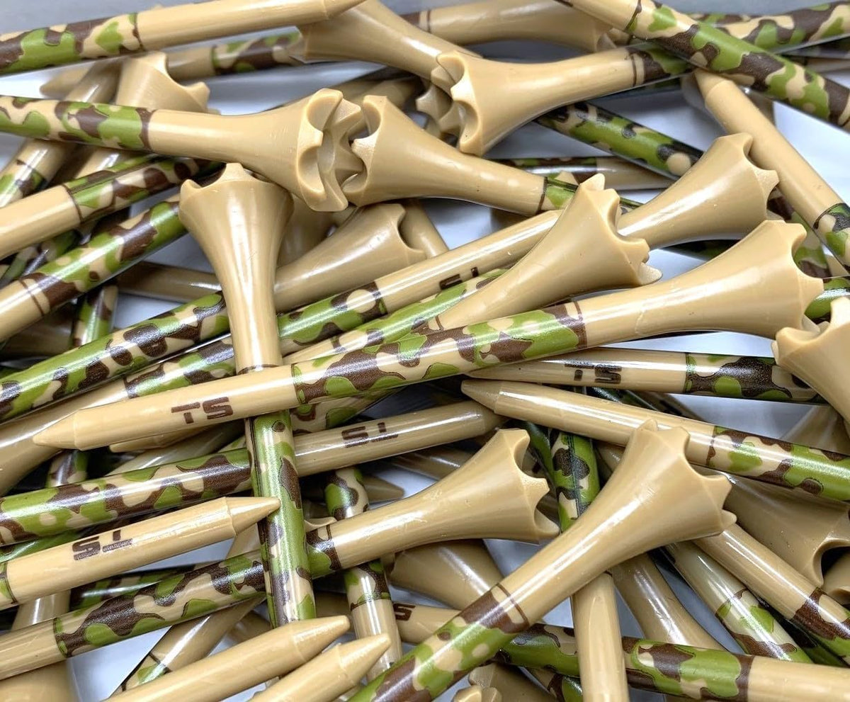 TRUESTRIKE Premium Golf Tees - Durable 3¼" & 2¾" Plastic Performance Tees (100 Pack) - Made in USA