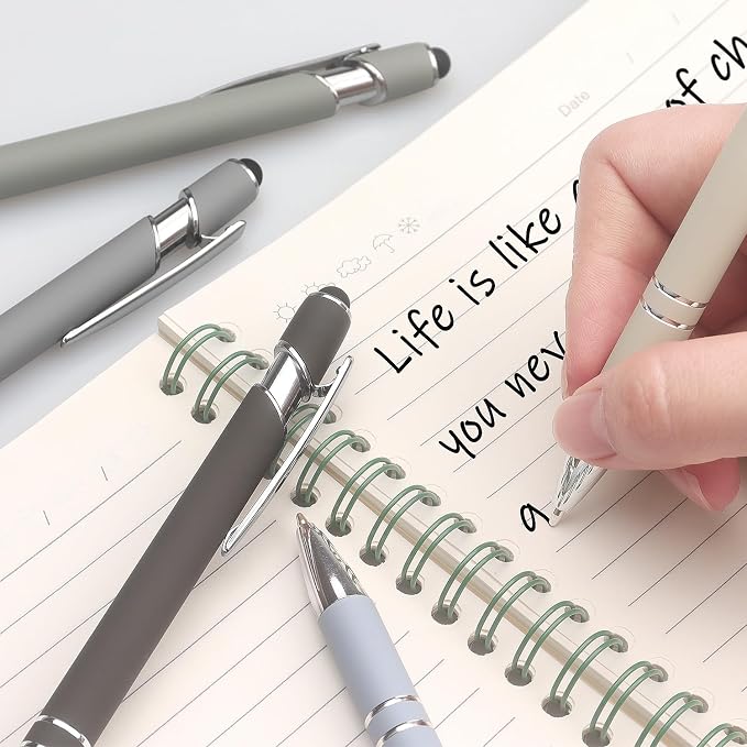 Bribobo Ballpoint Pen 2-in-1 Stylus Retractable Ballpoint Pen