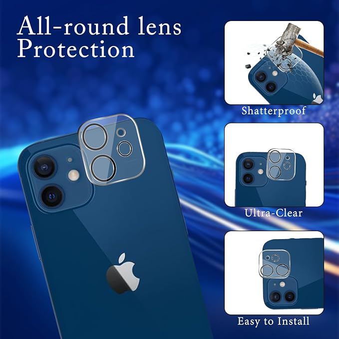 MAYtobe [2+2 Pack Designed for iPhone 12 Privacy Screen Protector, Privacy